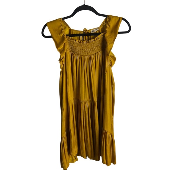 Free People Intimately Free Size Small Want Your Love Slip Dress Mustard Yellow - Picture 2 of 9